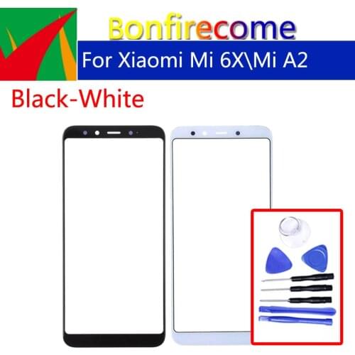 5.99"Touchscreen For Xiaomi Mi 6X Mi6X Mi A2 MiA2 Touch Screen Front Panel Glass Lens LCD Outer Glass For M1804D2S\SC\SE
