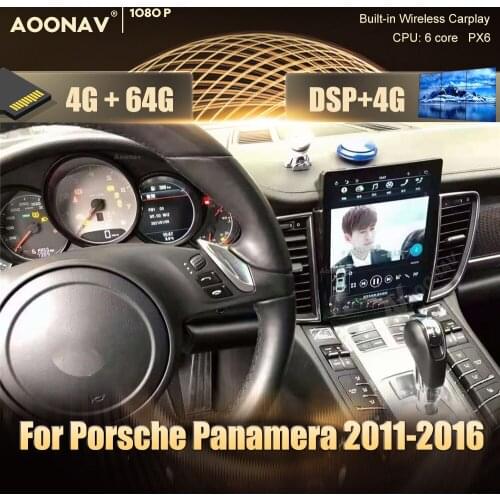 Android car radio Tesla screen for Porsche Panamera 2011 2012 2013 2014 2015 2016 multimedia plaer support wireless carplay