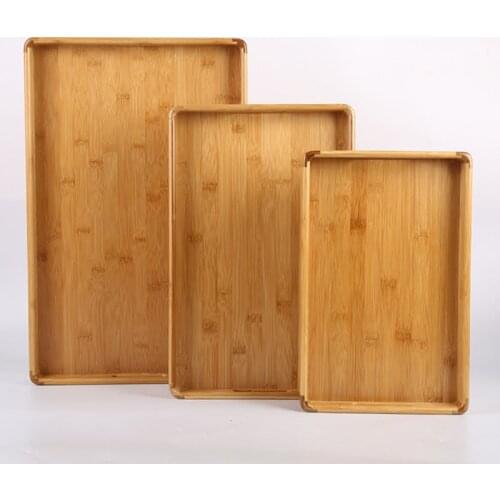 Bamboo Serving Tea Bar Tray Breakfast Tray 1pc