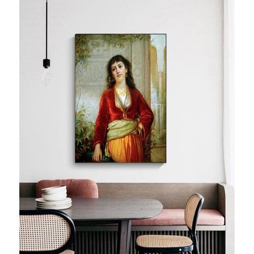 Citon William Waterhouse《The Unwelcome Companion: A Street Scene in Cairo》Canvas Oil painting Picture Wall Decor Home Decoration