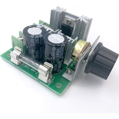 DC12V-40V 10A Pulse PWM Motor Speed Controller With Knob DC Motor Speed Control Switch