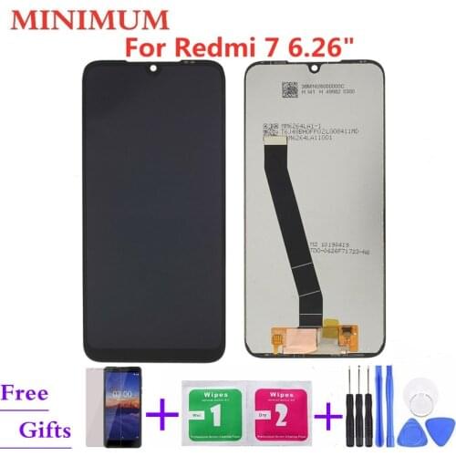 For Xiaomi Redmi 7 6.26" LCD Display Touch Screen Digitizer Assembly Replacement Parts + Free Tools For Redmi7 LCDs