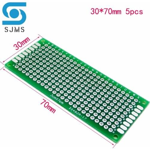 Electronic PCB Board 2x8 3x7 Diy Universal Printed Circuit Board 2*8 3*7 cm Double Side Prototyping PCB For Arduino Copper Plate