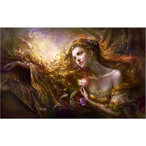 Figure Full Embroidery Diamond, Diamond Painting Cross Stitch, Picture Of Rhinestones Round Mosaic Kit Beads