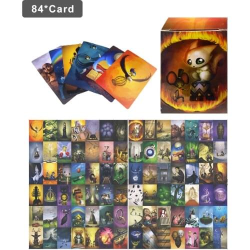 84PCS/Set Journey Expension Game Cards Table Board Game Cards for Family Gathering Parties