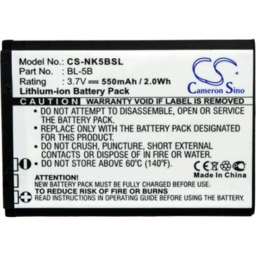 Cameron sino 550mah battery for ALCATEL One Touch S680 OT-S680 for BLU Bar Q N5B80T for GPS TRACKER GT102 TK102 for IBABY Q9