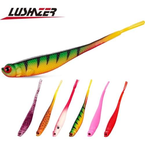 LUSHAZER 4pcs/lot Fishing Soft Bait 9.5g/12.5cm Soft Bait Wobblers Fishing Lures Silicone Carp Artificial Soft Lure