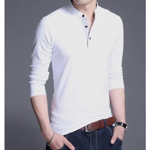 MRMT 2020 Brand New Spring Summer Mens T - Shirt Slim Long Sleeve Cotton T-shirt for Male Base Shirt Tops Tshirt