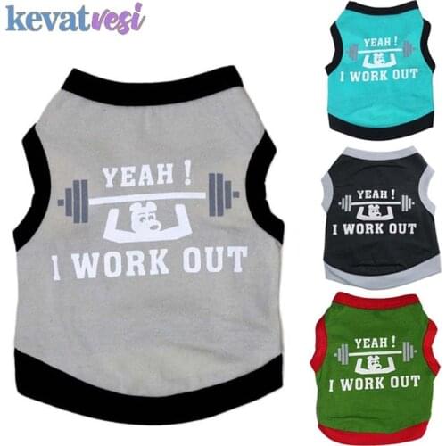 Pet Dog Clothes Breathable Dog Vest Cute Dog Shirt for Small Medium Dogs Chihuahua Spring Summer Cat Puppy Clothing Ropa Perr