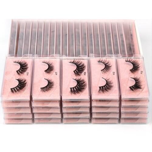 Wholesale Lash 4/20/100/200pcs 3D Mink Lashes Natural Eyelashes Dramatic False Eyelashes Makeup Wholesale Fake Eyelash Extension