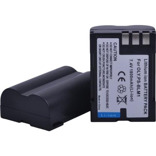 PowerTrust 2Pcs PS-BLM1 BLM1 BLM-1 Battery for Olympus C-5060, C-7070, C-8080, E-1, E-3, E-30, E-520, EVOLT E-300, E-330, E-500