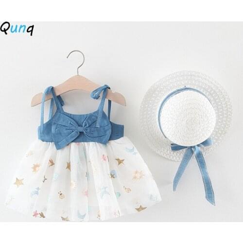 Джинсовые платья для малышек Qunque/群鹊 China At AliExpress