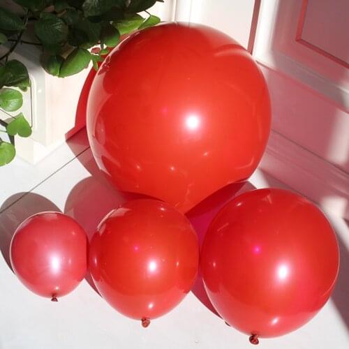 Romantic Ruby Red Balloon Big Round Latex Gifts 5/10/12/18 inch Romantic Wedding valentines day Birthday Party Decoration