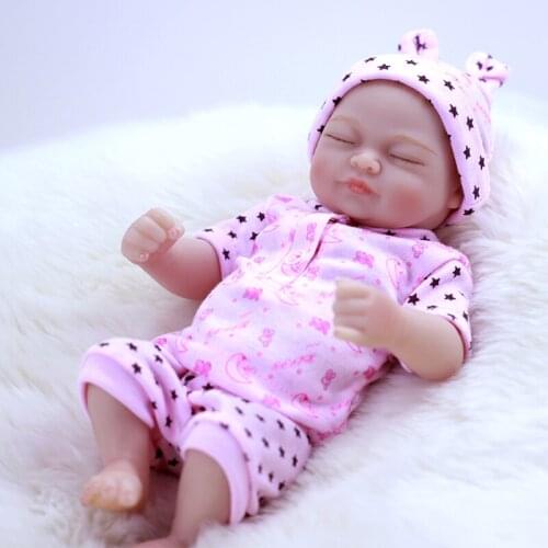 26cm Sleeping Full Silicone Reborn Dolls Bath Toys for Children Kids Birthday Gifts Reborn Bebe Brinquedos Tsum Dolls