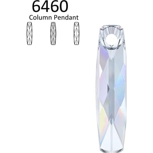 1 piece) 100% Original crystal from Swarovski 6460 Column pendant made in Austria loose beads rhinestone for DIY jewelry making