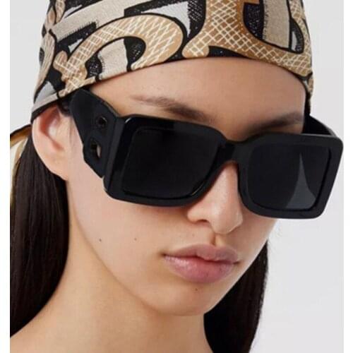 2021 Brand Square Sunglasses Woman Oversized Black Style Shades for Women Fashion Sunglasses Female UV400 Fishing Sunglasses