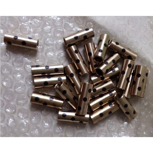 3D printer graphite copper sleeve graphite self lubricating oil bearing inlaid graphite copper sleeve 6/8*11*30mm