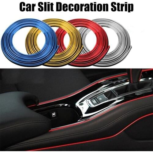 5M/roll Car Seal Accessories Moulding Trim Flexible Strips Universal Auto Interior Dashboard Trim Edge Decor Sticker Hardware