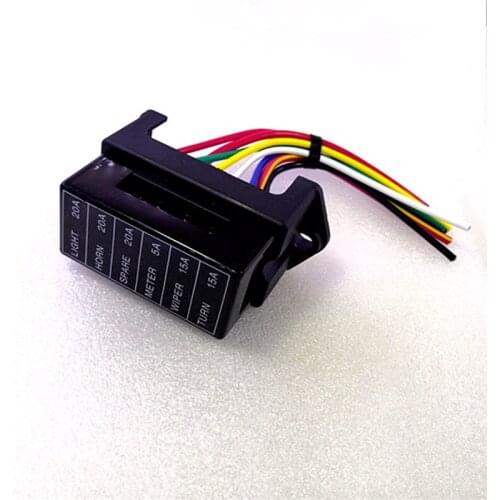 6-way cord fuse holder car fuse box car accessories