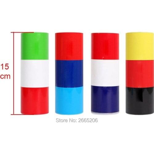 Car Accessories Auto Racing Stripes Sports Tricolor PVC Full Body Bump Funny Decals car Stickers Car Styling 100x15cm