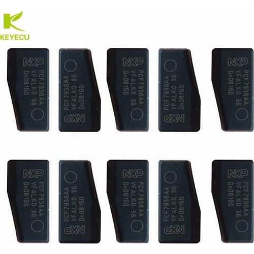 KEYECU 50PCS *Car Key Chips,PCF7936AA ID46 Original Auto Blank Transponder Chip for Acura/ Honda / Hyundai / Nissan / Infiniti