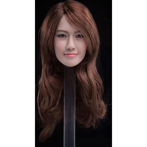 1/6 Scale Female Asian Like Lin Yuen Head Sculpts Micro Expression Head Sculpts Model For 12'' Woman Action Figure Accessory