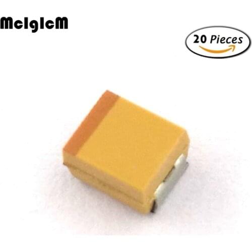MCIGICM 20pcs B 3528 4.7uF 25V SMD tantalum capacitor