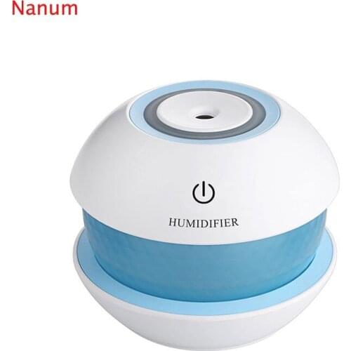Mini 150ml round magic crystal shape usb mini Air humidifier Aroma Essential Oil Diffuser LED Lights mist maker
