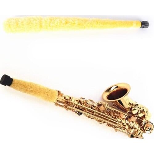 Soft Keep Saxophone Clean Saxophone Cleaning Brush Cleaner Pad Saver For Alto Sax Saxophone 52.5cm
