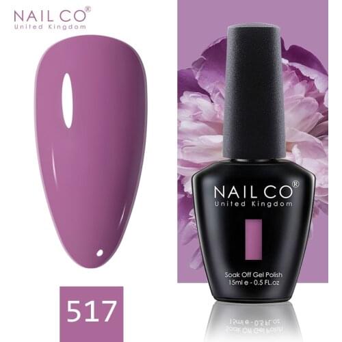 NAILCO 2021 New 15ML Gel Nail Polish Nails Semi-permanent UV Varnish High Quality Glass Bottle Nail Art Polish For Manicure