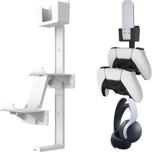 Controller & Headphone Wall Mount Holder Bracket Hanger Remote Control Storage Stand for Xbox ONE Series X PS5 PS4 NS Switch