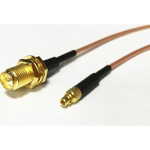 New Modem Connexion Cable RP-SMA Female Jack nut Switch MMCX Male Plug RF Pigtail Connector RG178 Cable 15CM 6inch