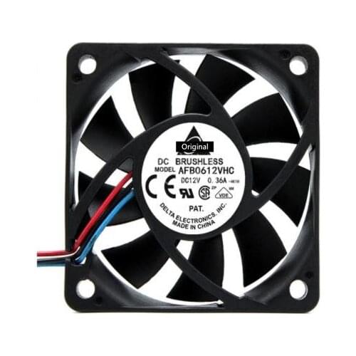 Original 100% working AFB0612MC 6CM 60mm 6015 0.17A Dual Ball line CPU cooling fan 60x60x15mm dc 12v fan