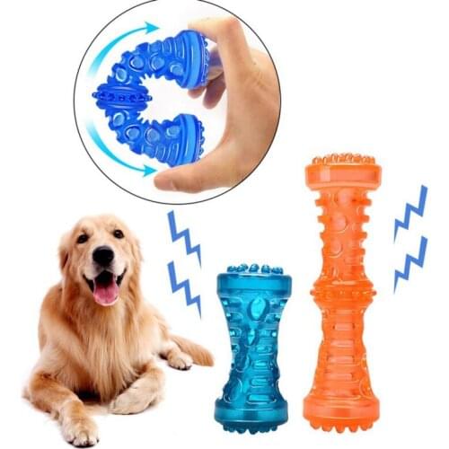 Pet Dog Molar Stick Rod With Molar Particles Strong Bite-resistant Vocal Bone Molar Stick Toy Pet Dog Chews Supplies