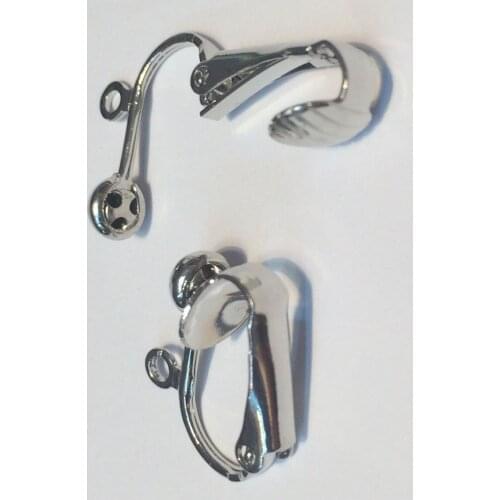 2014 New fashion jewelry findings brass lever back earring clip ear wire clip earring fittings Platinum plated