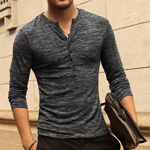 SHUJIN Men's Long Sleeve T-Shirts