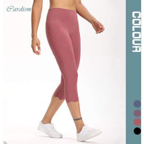 Cardism High Waist Sport Pants Women Yoga Sports Gym Sexy Leggings For Fitness Joggers Push Up Women Calf Length Pants Wave