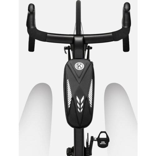 Bike Front Frame Bag Waterproof MTB Bike Bag Adjustable Hard-shell Handlebar Bag With Reflective Body For Cycling Bike Accessory