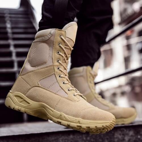 Outdoor Mens Hiking Boots Women Military Tactical Army Shoes Zapatos Trekking Hombre Hunting Combat Shoes Mountain Climbing