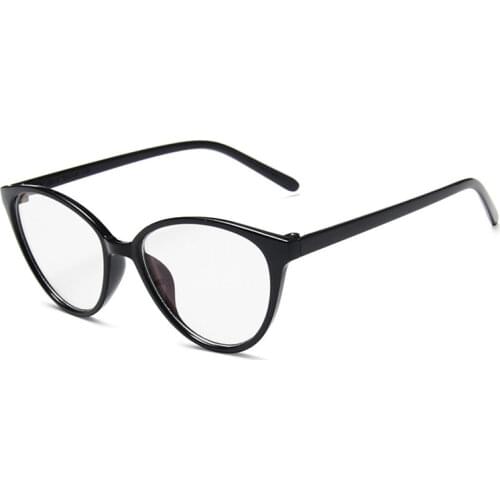 Ultralight Eye Glasses Frame Women Cat Eye Eyewear Men Transparent Lens Female
