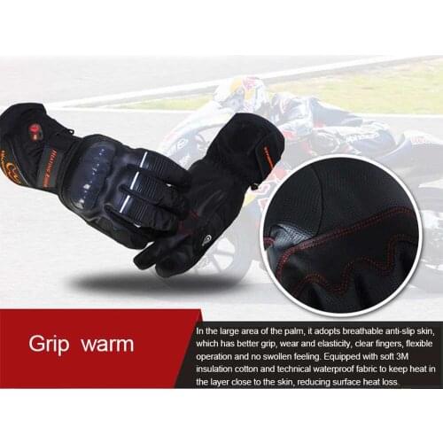 Motorcycle Riding Electric Heated Smart Gloves Touch Screen Outdoor Skiing Riding Thick Section Warm Gloves