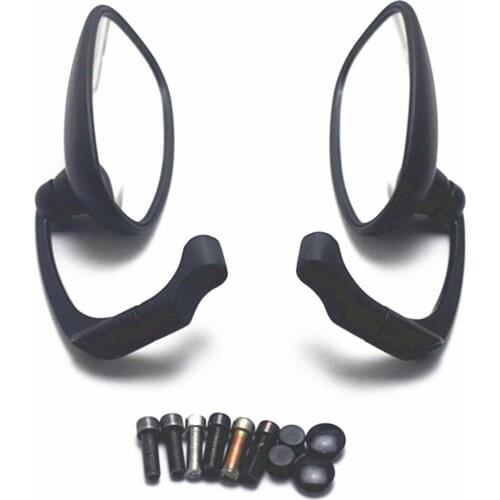 Universal Motorcycle Bike Oval Rearview Side Mirrors 8MM 10MM Custom For Honda Yamaha Suzuki Kawasaki Chopper Bobber Touring