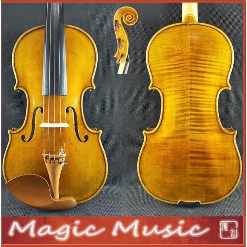 SELECTED! 50 Years Old Spruce! A Revolutionary 5-string Violin Viola Size 4/4 #2420, Handmade Oil Varnish
