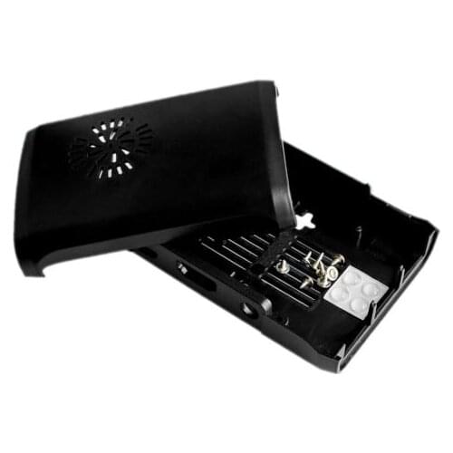 10PCS/LOT Raspberry PI 2 Raspberry PI 3 model B Black Case Cover Shell Enclosure ABS Plastic Box