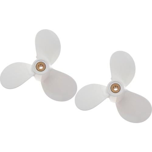 2x Marine Yacht Vessel Propeller 4/5/6 HP 115mm for Yamaha 7 1/2x7-BA Rustproof