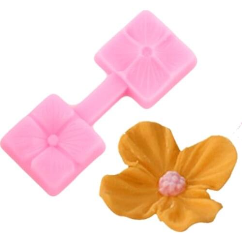 3D Leaf Clover Petal Embossed Silicone Mold Candy Chocolate Gumpaste Molds Flower Fondant Cake Decorating Tools Clay Resin Mould