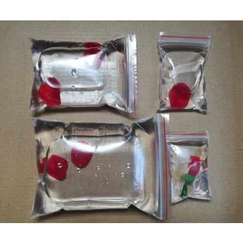 500pcs/lot Heavy-Duty 16 Sizes Moisture proof Reclosable Plastic Packaging Bags Zip Lock Plastic Bags Zipper Clear Zip lock bags