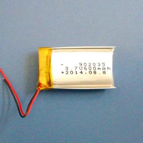 Free shipping by DHL Fedex UPS 100pcs/lot 600mAh 092035 3.7V lithium polymer battery 902035 Li ion Medical equipment battery