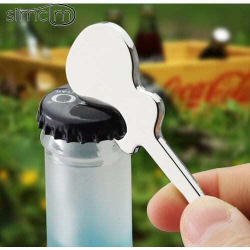 Guitar bt21 Key Chain Metal KeyChain Cute Musical Bottle Opener Multi-function Car Key Ring Silver Color Pendant for Man Women