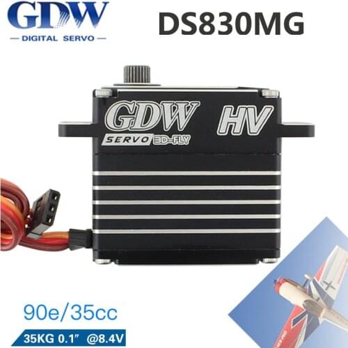 GDW DS830MG 35Kg/ DS820MG 25Kg Coreless Servo Motor Digital Gear Large 3D Fixed Wing Special Standard Steering 35CC